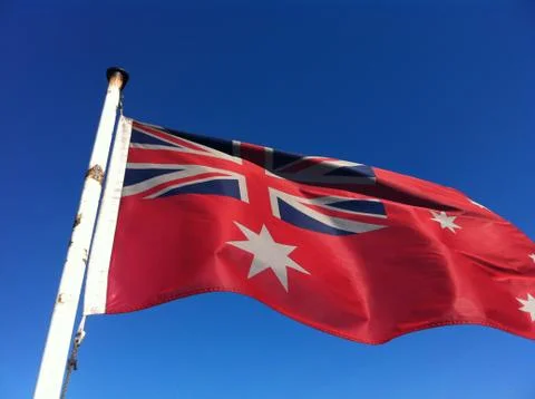Australia Flag Red Stock Photos