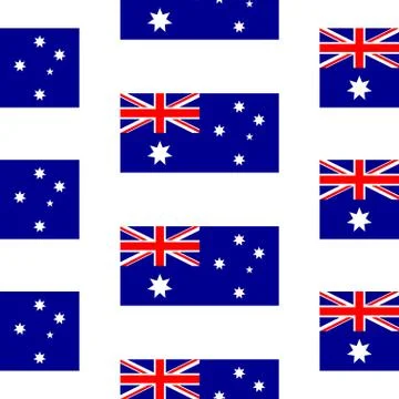 Australia flag seamless pattern Stock Illustration