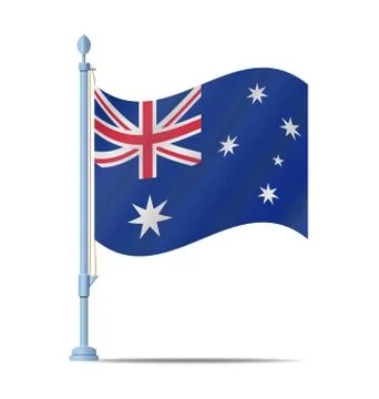 Australia flag vector 스톡 일러스트