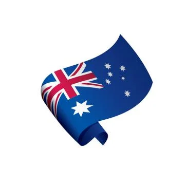 Australia flag, vector illustration Stock Illustration