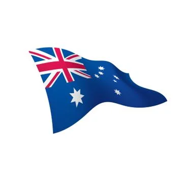 Australia flag, vector illustration Stock Illustration