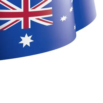 Australia flag, vector illustration on a white background. Stock Illustration