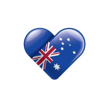 Australia flag, vector illustration on a white background. Stock Illustration