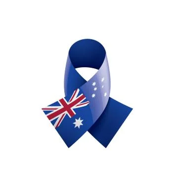 Australia flag, vector illustration on a white background. Stock Illustration