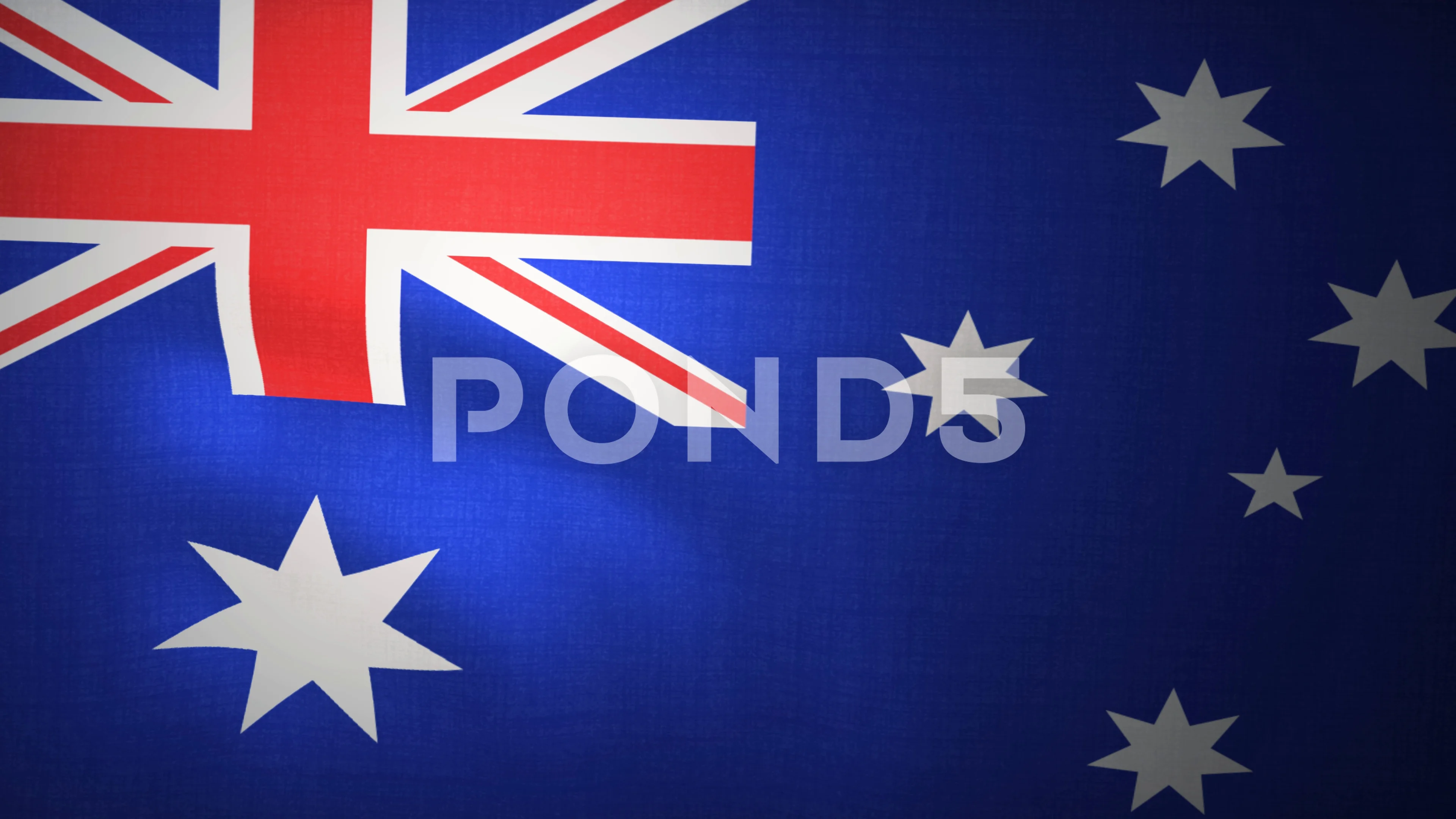 Australia flag is waving 3D animation. S... | Stock Video | Pond5