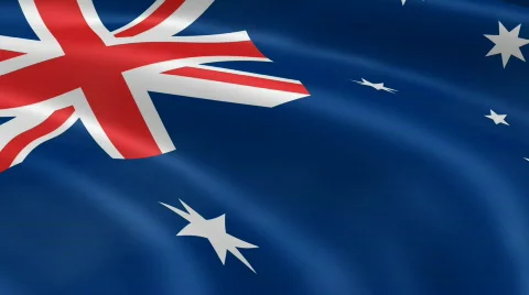 Australia FlagInTheWind Stock-Footage 723577