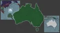 Australia framed and extracted. Administrative 4k or 4k+ Resolution