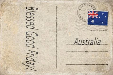 Australia Good Friday Background Stock Illustration