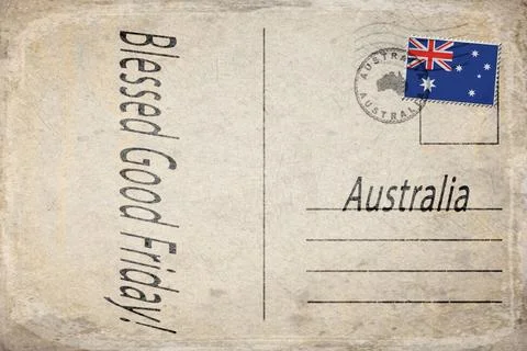 Australia Good Friday Background Stock Illustration