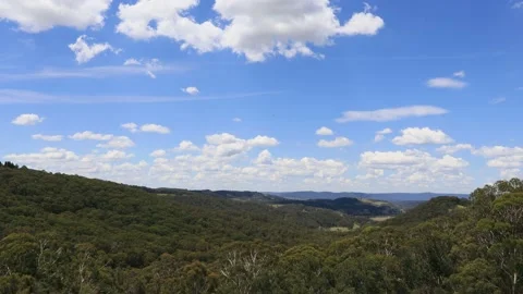 Australia Hampton highlands valley and hill ranges in time lapse 4k. Stock Footage 145732153
