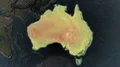 Australia - hub of the world. Topographic 4k or 4k+ Resolution