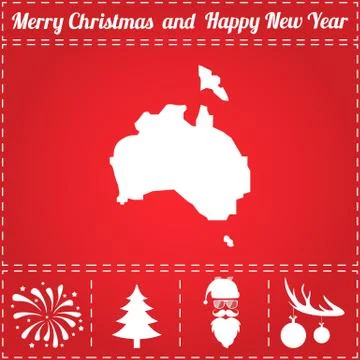 Australia Icon Vector Stock Illustration