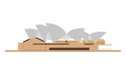 Australia landmark architecture Ilustración de archivo
