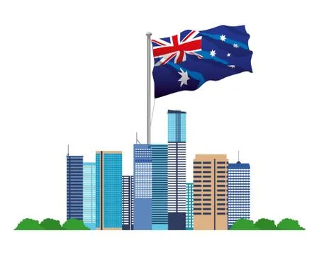 Australia landmark architecture Stock-Illustration