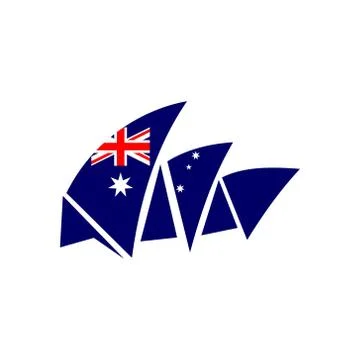 Australia logo design. Stock Illustration