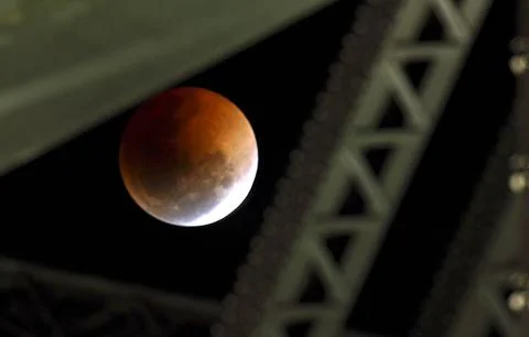 Australia Lunar Eclipse - Aug 2007 Stock Photos