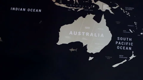 Australia Map 3 Stock Footage 56303489