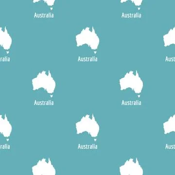 Australia map in black vector simple Stock Illustration