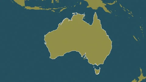 Australia map - drive. Border. Pattern. Stock Footage 147423344
