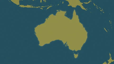 Australia map - drive. Glow. Pattern. Video stock 147423369