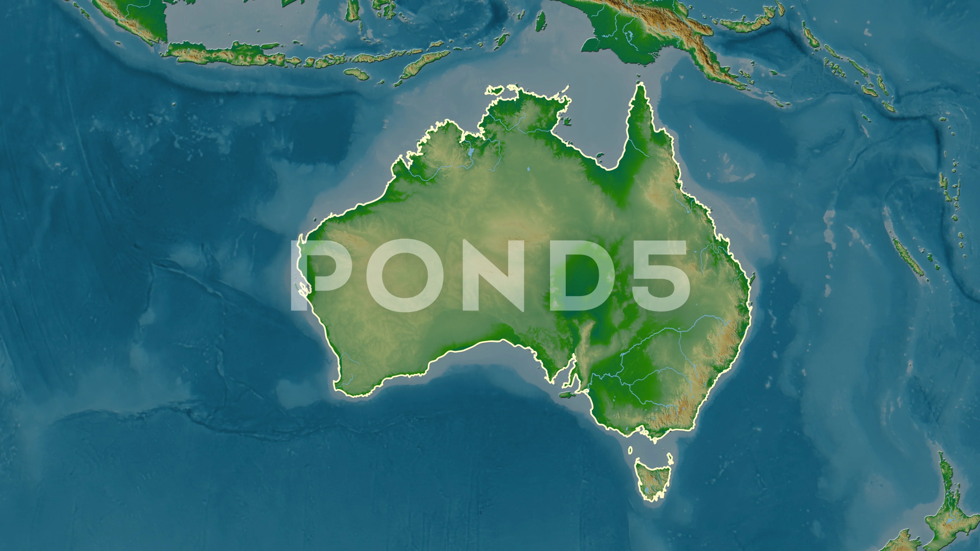 Australian Geographical Map