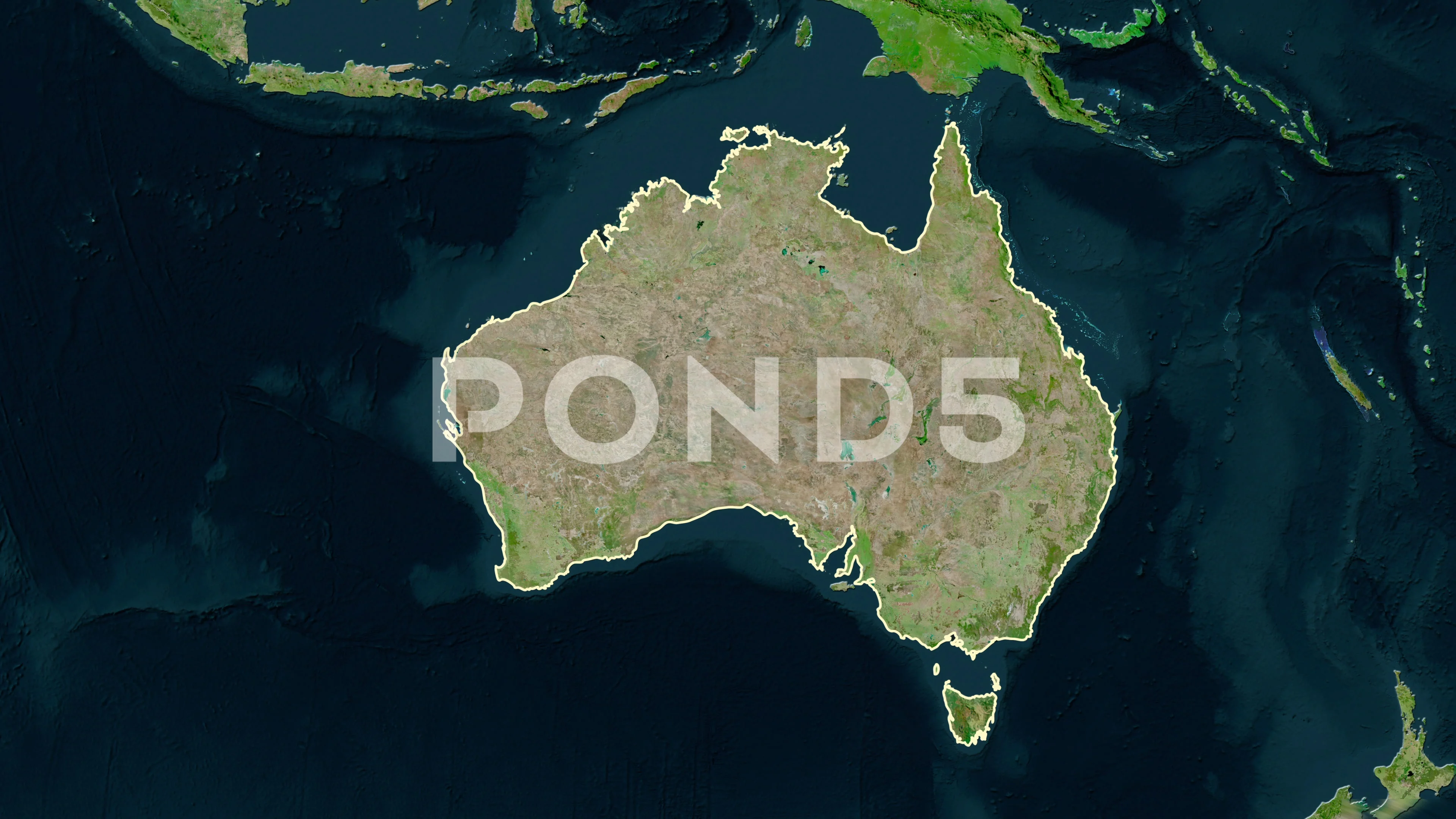 Australia Map Stock Footage ~ Royalty Free Stock Videos | Pond5
