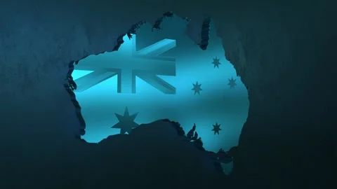 Australia Map Stock Footage 277778081
