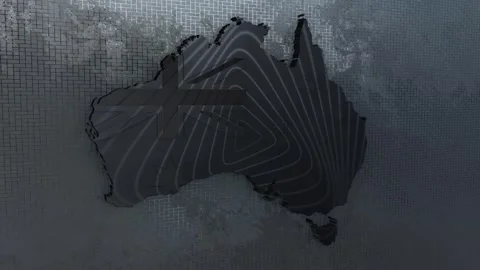 Australia Map Stock Footage 277922759