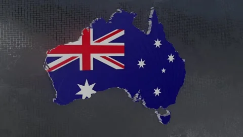 Australia Map Stock Footage 277922851