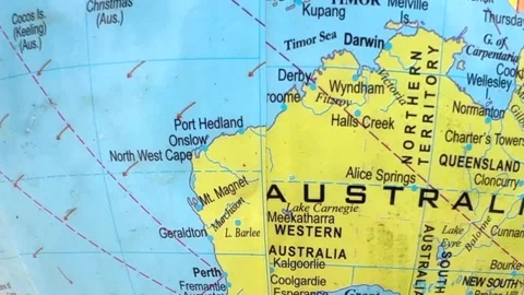 Australia map Stock Footage 325709711