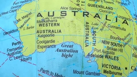 Australia map Stock Footage 325709750