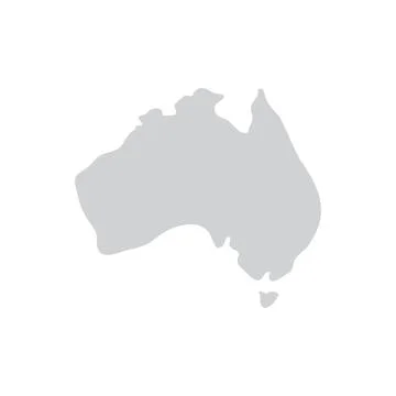 Australia map geography icon Illustrazione stock