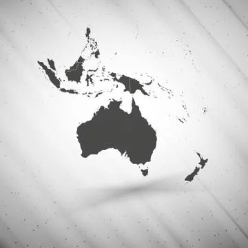 Australia map on gray background, grunge texture vector illustration Stock Illustration