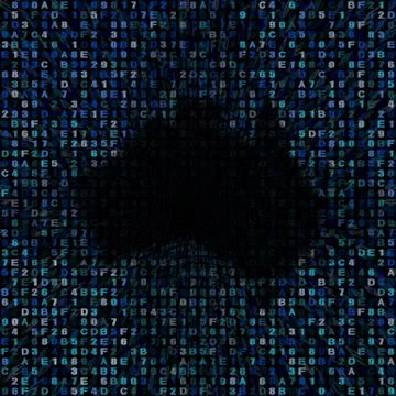 Australia map on hex code illustration イラスト素材