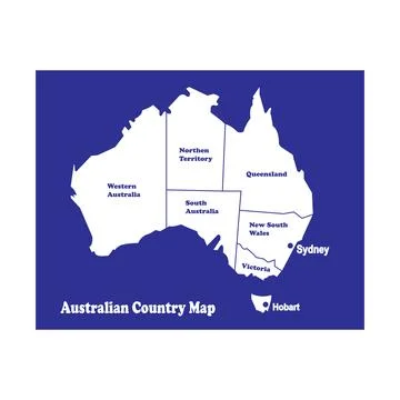 Australia map icon Stock Illustration