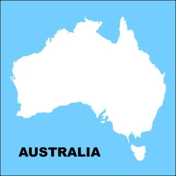 Australia map Stock Illustration