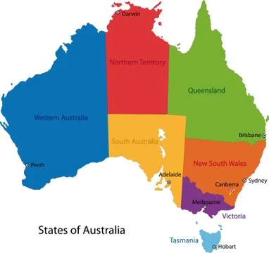 Australia map Stock Illustration