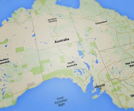 Australia map 库存插图