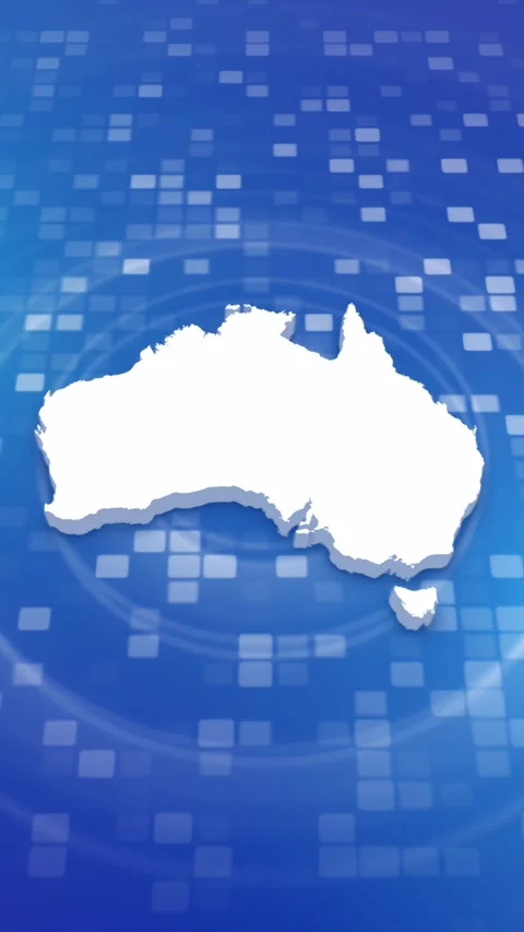 Australia Map Intro Stock Footage 259978512