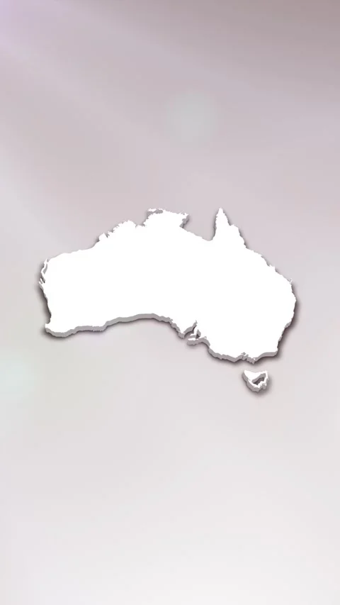 Australia Map Intro Stock Footage 261659218