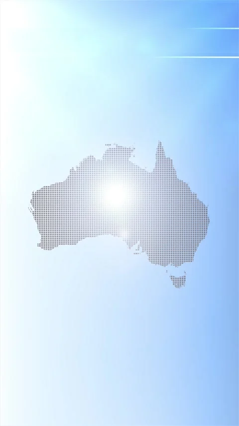 Australia Map Opener Stock Footage 276971239