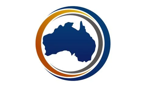 Australia map vector Template Ilustración de archivo