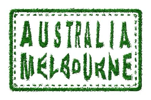 Australia Melbourne Sustainable Travel Stock Illustration