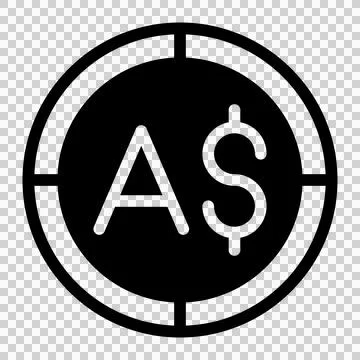 Australia money flat icon. vector illustration of australia money vector icon fo Stock Illustration