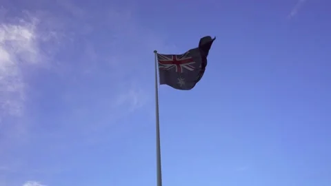 Australia national flag Stock Footage 163648635