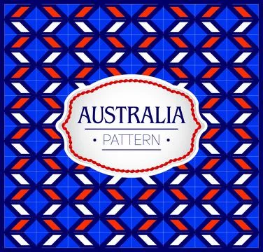 Australia Pattern, Background Texture and emblem Stock Illustration