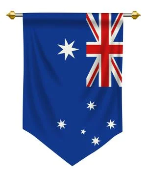 Australia Pennant Stock Illustration