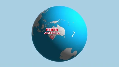 AUSTRALIA PERTH ZOOM IN FROM SPACE Stock Footage 177450144