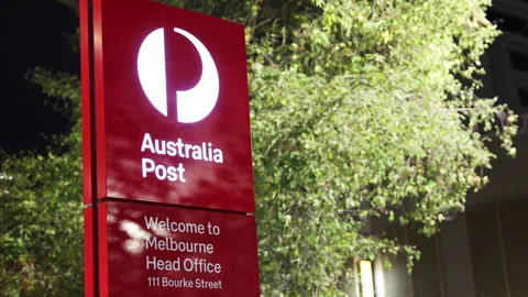 Australia Post Head Office, Melbourne Video stock 154391715