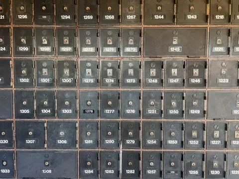 Australia Post Personal Parcel Lockers for Secure 24/7 Mail Collection Stock Photos